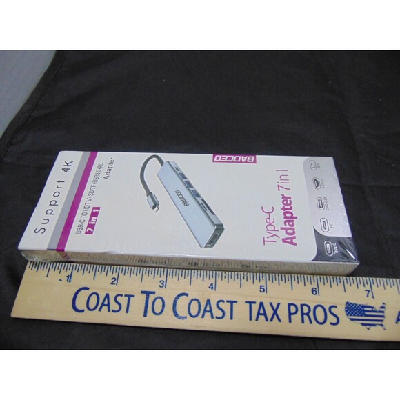 7-IN-1 USB-C TO 4K HDTV+SD/TF + USB3.0 + PD Adapter for PHONES & TABLETS - Picture 6 of 7